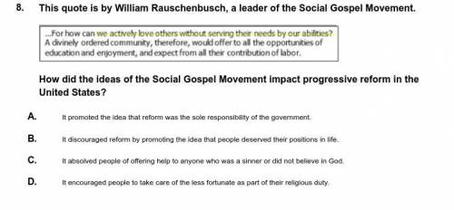 How did the ideas of the Social Gospel Movement impact progressive reform in the United States?