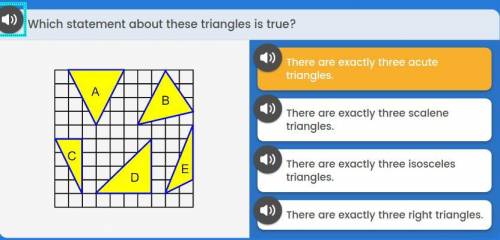 Which statement about these triangles is true