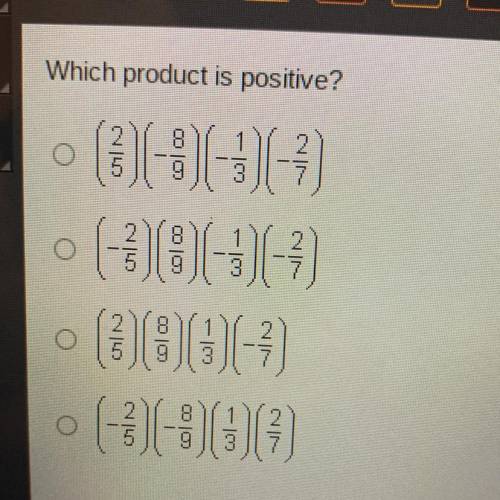 Which product is positive?