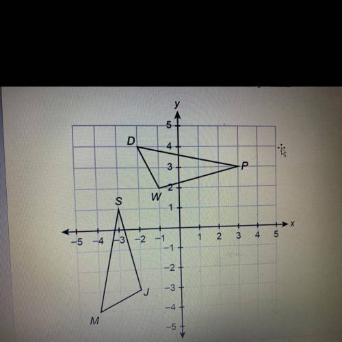 1. Which rigid motions prove that triangle DWP and triangle MJS are congruent? how can you map

tr