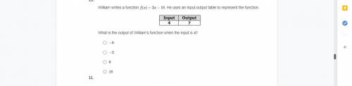 What is the output of william's function when the input is 4?