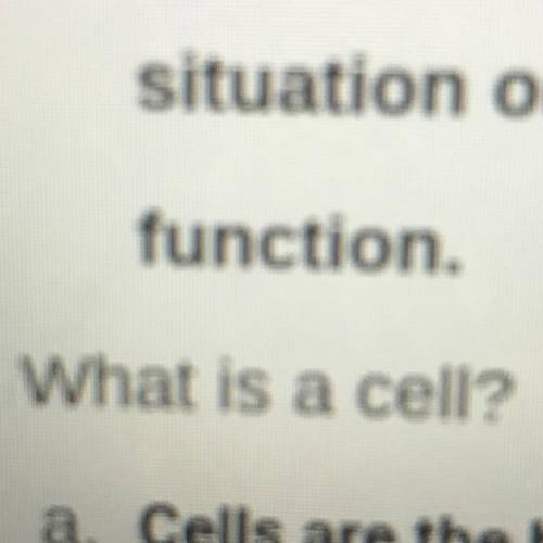 What is a cell ?
Means
