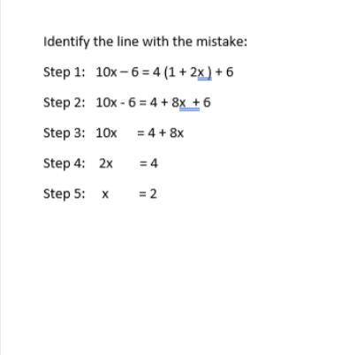 Which step is incorrect and why