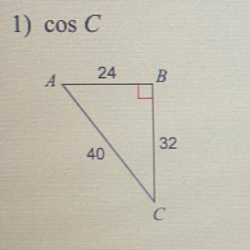 Find the value of each trigonometric ratio. help please!!