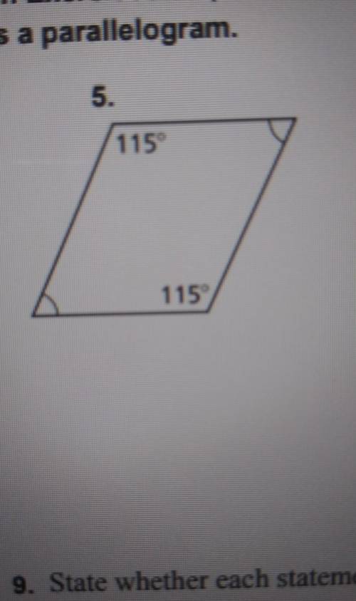state which theorem you can use to show that the quadrilateral is a parrallelogram. please use Theo