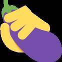 Lol an eggplant emoji with a hand wrapped over it