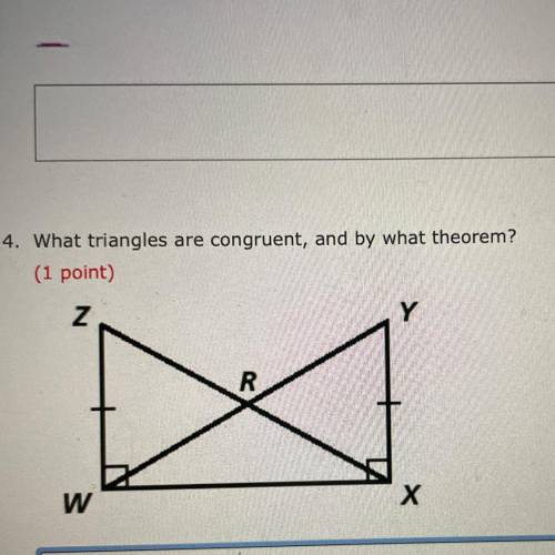 What triangles are congruent, and by what theorem?