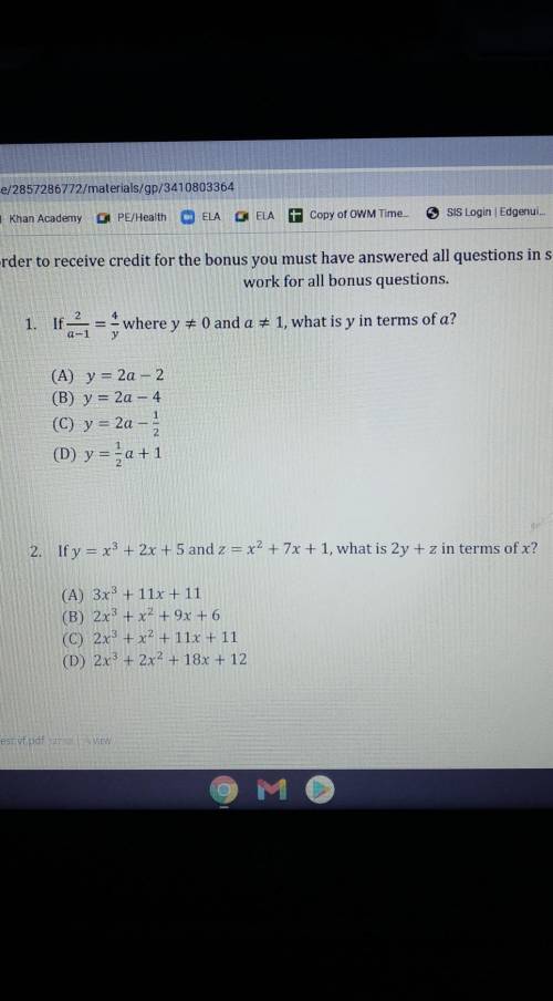 PLEASE I NEED HELP WITH THESE TWO QUESTIONS