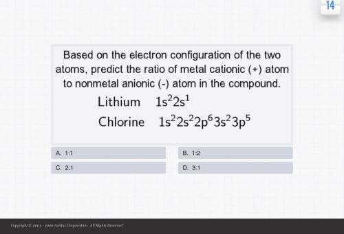 Predict the ratio of metal cationic (+) atom to nonmetal anionic (-) atom in the compound.

I’ll p