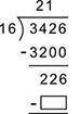 What number should be placed in the box to help complete the division calculation?