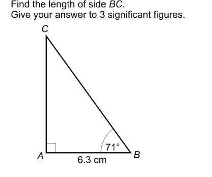 Find the length of side BC. 
give your answer to 3 significant figures.