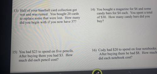 Please help, Answers to any of these questions??