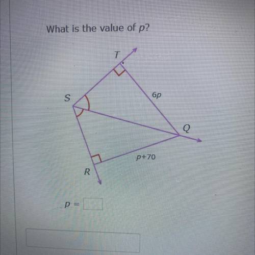 Can someone help me find the value of p