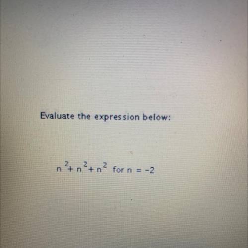 Evaluate the expression HS Math