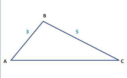 Determine a range for the missing side of the triangle below