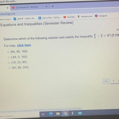 Help please math question equations and inequalities !