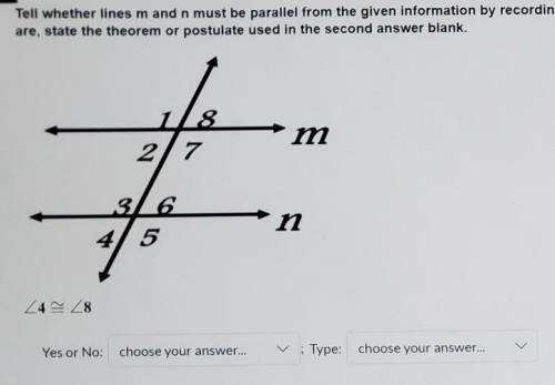 Can angles 4 & 8 be proven parallel?