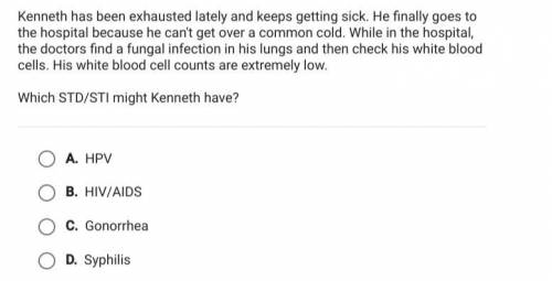 Which STD/STI might kennith have