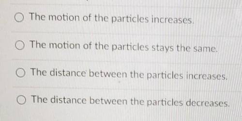 What happens to the particles of a liquid when energy is removed from them? EMERGENCY