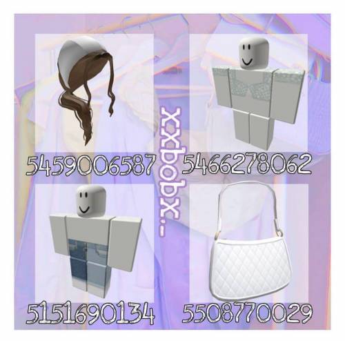 If you have Ro.blox here are some cute outfit clothes for Bloxburg or something