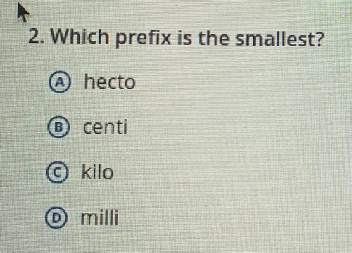 Which prefix is the smallest?