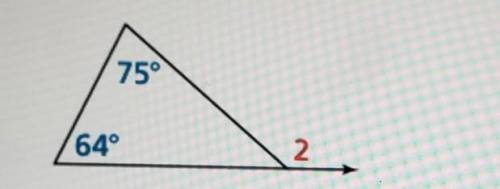 What is the measure of the exterior angle?