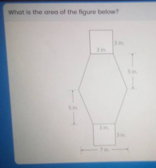 What is the area of the figure below?

A. 88inB. 43inC.68inD. 48in PLEASE ANSWER QUICKLY AND EXPLA