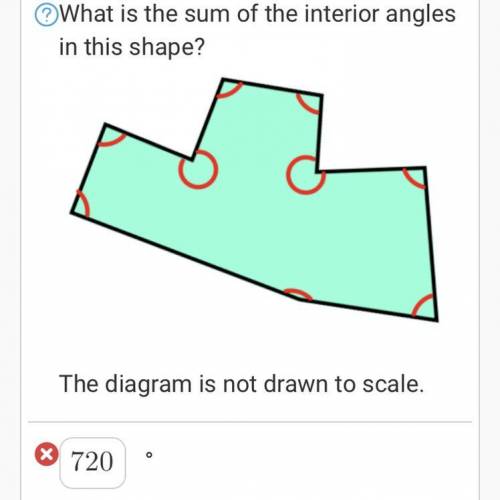Wait so the sum of interior angles