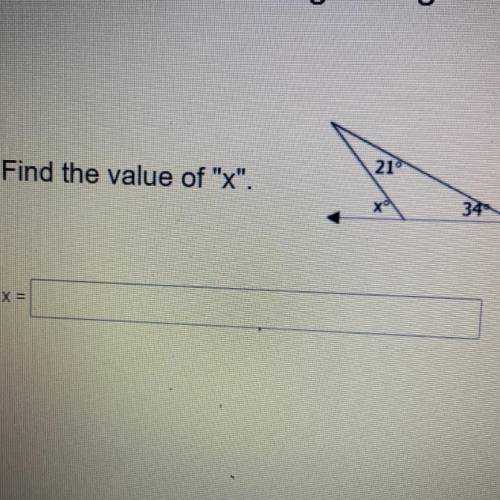 Find the value of “X”