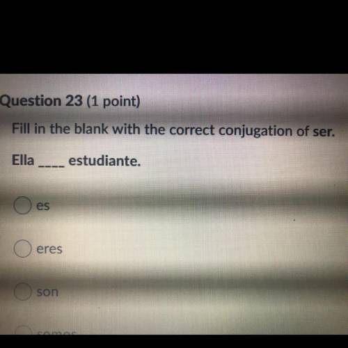 PLEASE HURRY 
Fill in the blank with the correct conjugation of ser.