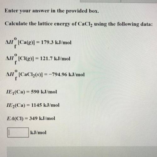 I need help with this chemistry problem!! Thank you in advance!