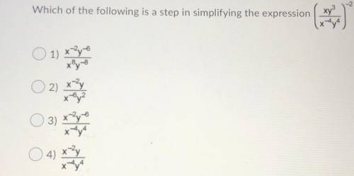 Which of the following is a step in simplifying the expression ?