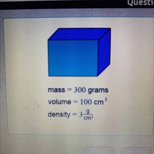 The density d of an object is its mass m divided by its volume V. Which equation does

NOT show th