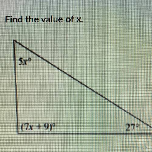 Need help solving for X