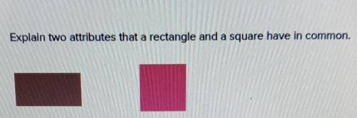 Explain two attributes that a rectangle and a square have in common.