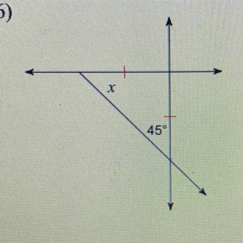 Find the value of x, please help