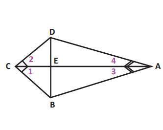 For the picture of the kite below, how would you prove that triangle BCE is congruent to

triangle