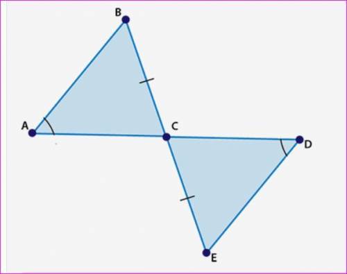 Help y'all

Are triangles ABC and DEC congruent?
Yes, by SSS
Yes, by AAS
Yes, by SAS
Not enough in