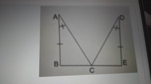 Given: (AB)= (DE) and angle A = angle D which of the following methods could be used to prove ∆ABC