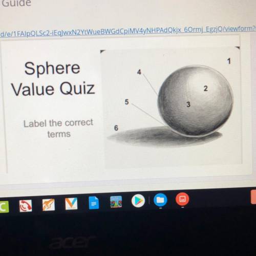Sphere
Value Quiz
Label the correct
terms