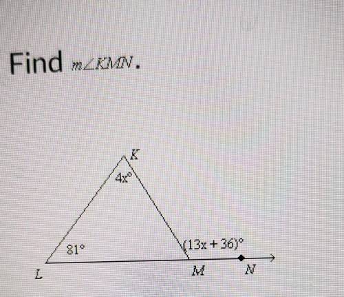 Can you solve for M<KMN?