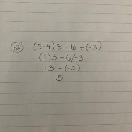 Help- This is a test..

1. 23−4 × 2+3 
2. (5−4)3−6÷(−3) 
3. (7−3)+(4−5) 
4. −3(2−6)÷3+1