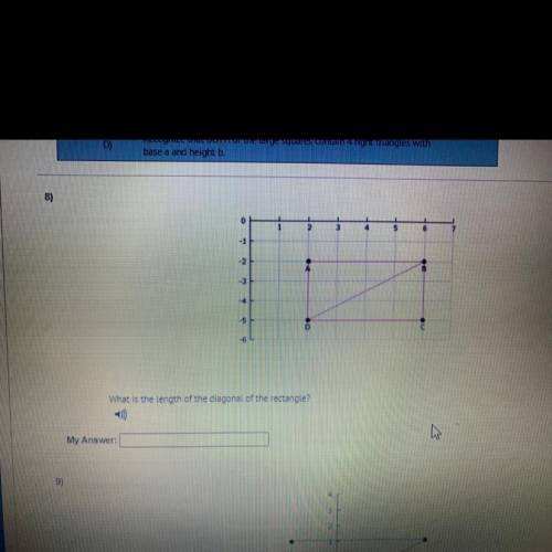 What is the length of the diagonal of the rectangle?
w
My