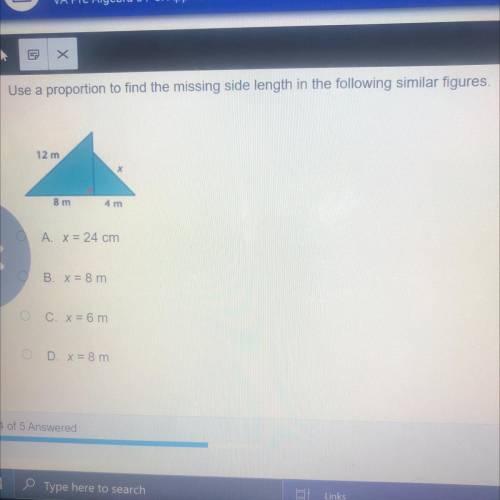 What the answer is for this question