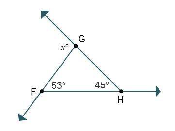 Practice relating and calculating the measures of interior and exterior angles of a triangle.

Wha