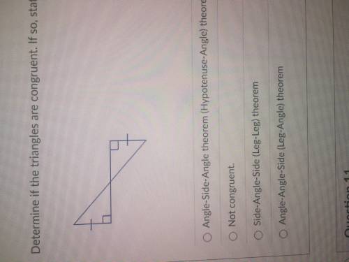 Determine if the triangles are congruent, if so, state the theorem