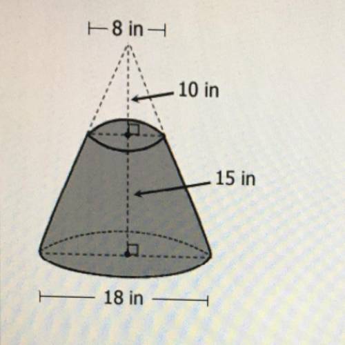 Question 7

Find the volume of the shape below. Round your answer to 2 decimal places if
needed.