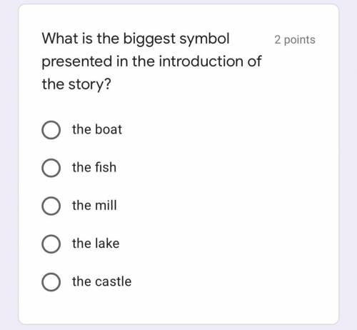 What is the biggest symbol presented in the introduction of the story?