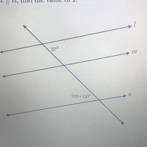 M||n,find the value of x