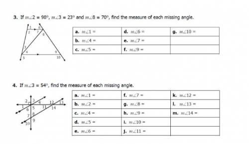 40 POINTS I NEED HELP ASAP TRANSVERSAL ANGLES